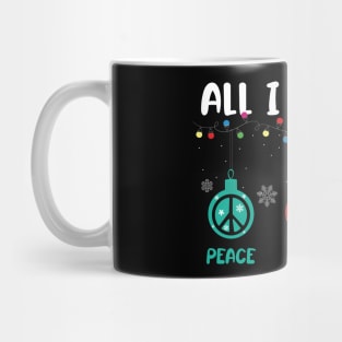 Peace, Love and Cat Mug